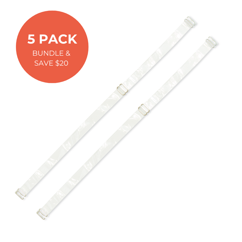 Capri Clear 5 Pack Shoulder Strap Sets