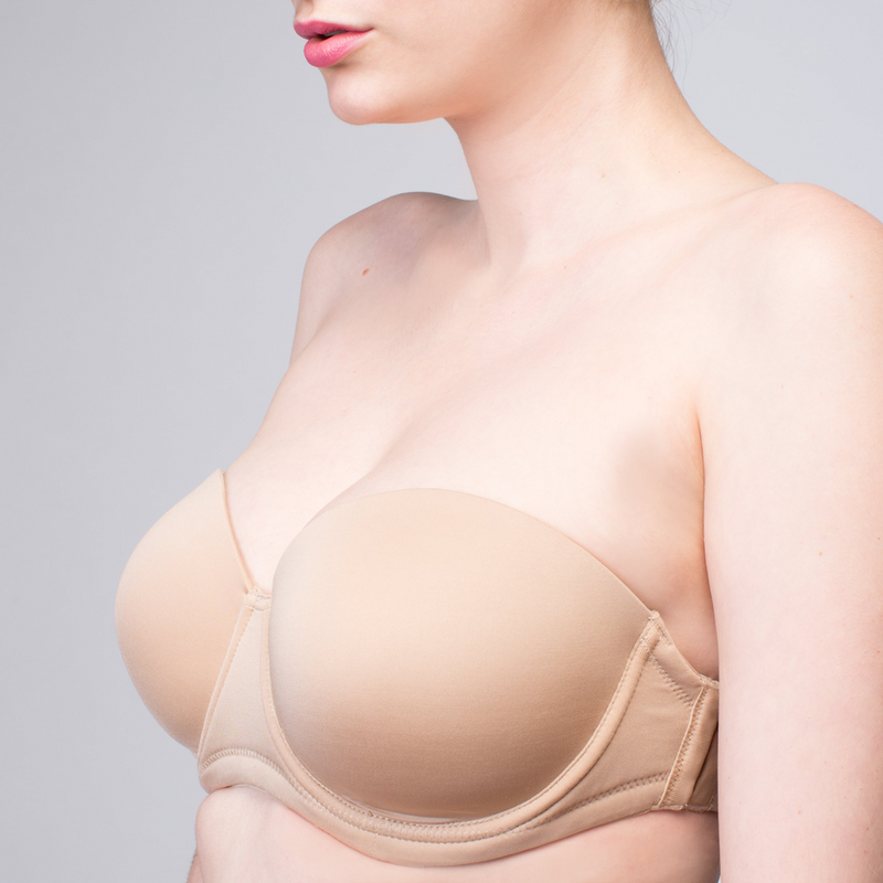 Beige Angelina Cup | Strapless and multiway bra 