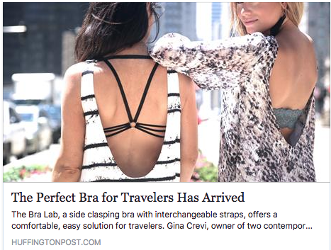Huffington Post: The Perfect Bra For Travelers Has Arrived