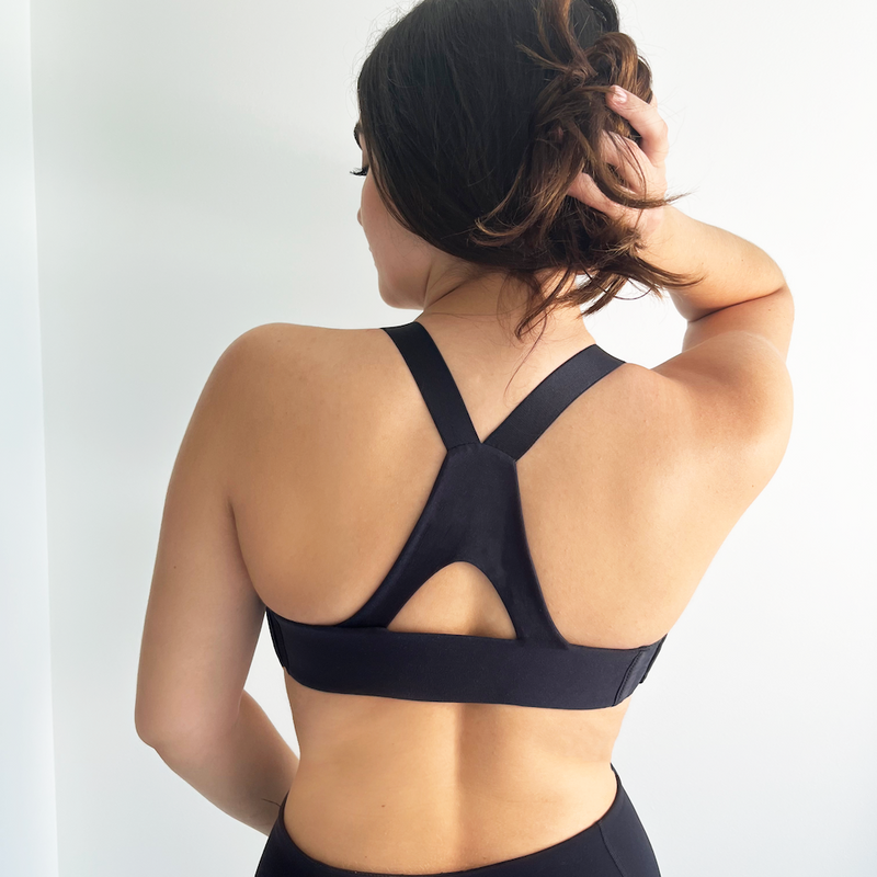 Black & White Racerback Straps Set