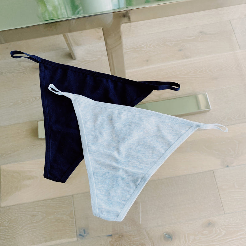 Cotton Thong 2 Pack Underwear