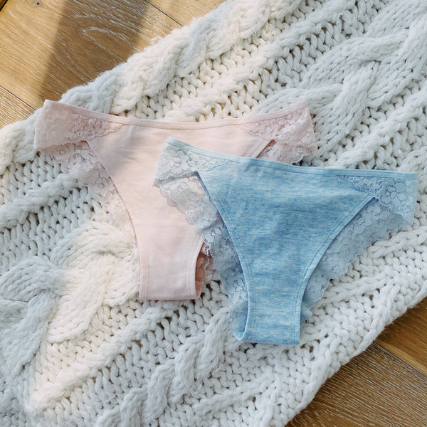 Womens Underwear Lace Detail Crochet Lace Bulk Underwear White One Size
