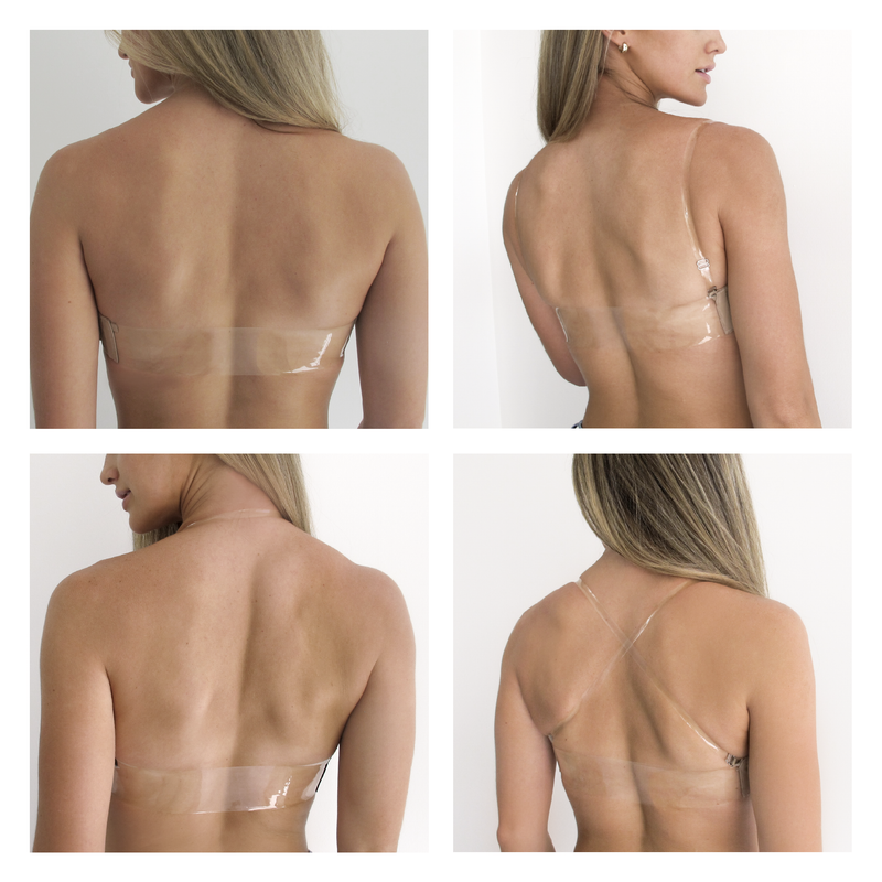 Clear Bra Back Band | Invisible Bra | The Bra Lab XLarge / Beige Clear Bra Back Band | Invisible Bra | The Bra Lab XLarge / Beige