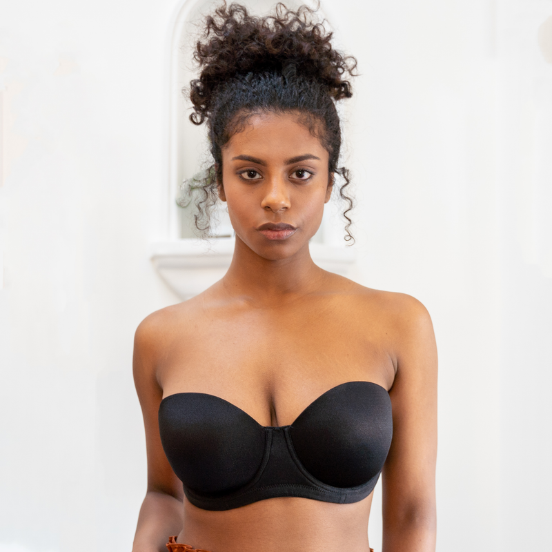 Clearly Amazing Clear Black Bra Set
