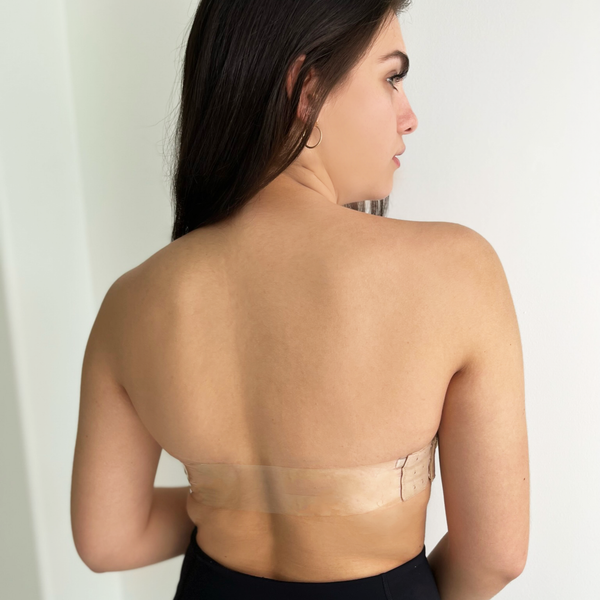 Strapless Bra with Transparent Back