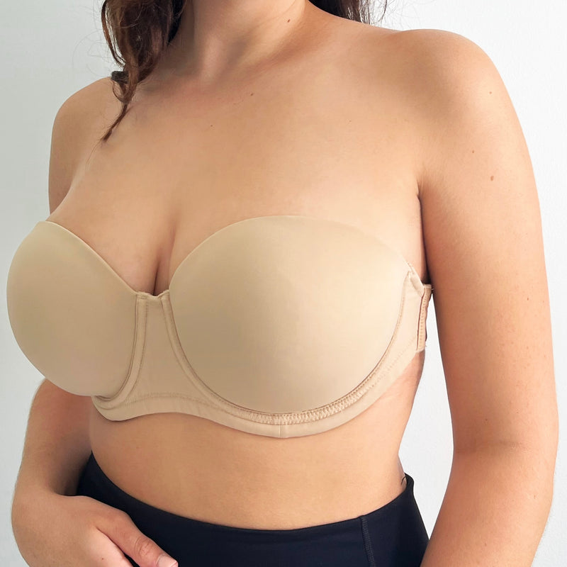 The Bra Lab Angelina Strapless Convertible Cups Beige 2