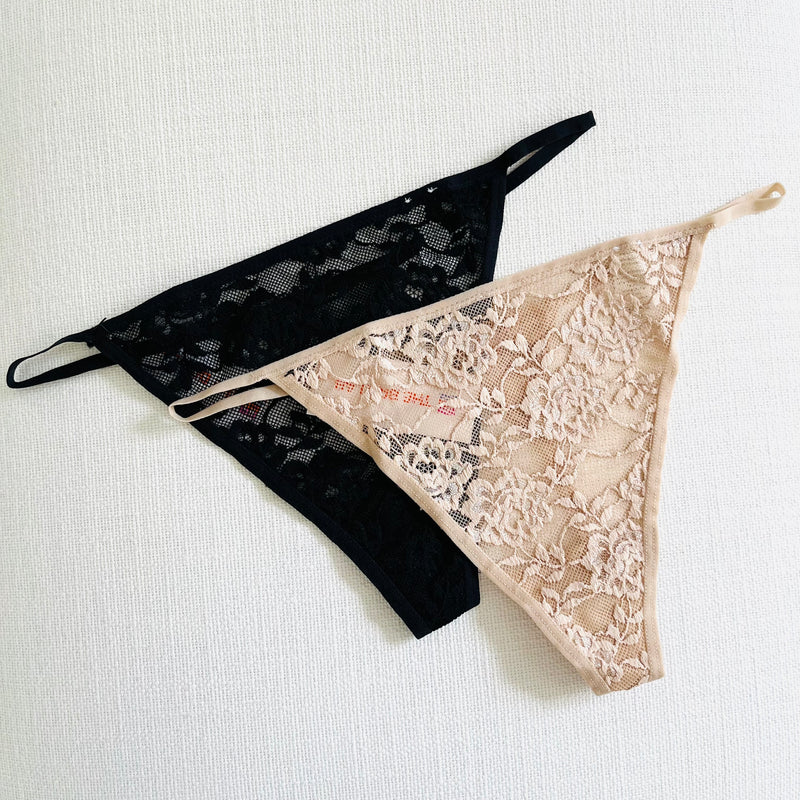 Lace G-String Thong 2 Pack Underwear – The Bra Lab