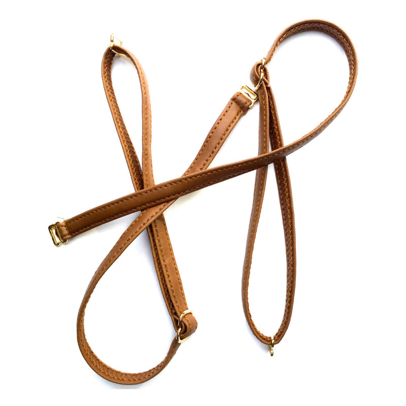 Saint-Emilion Cognac Vegan Leather Shoulder Strap | The Bra Lab - The Bra Lab